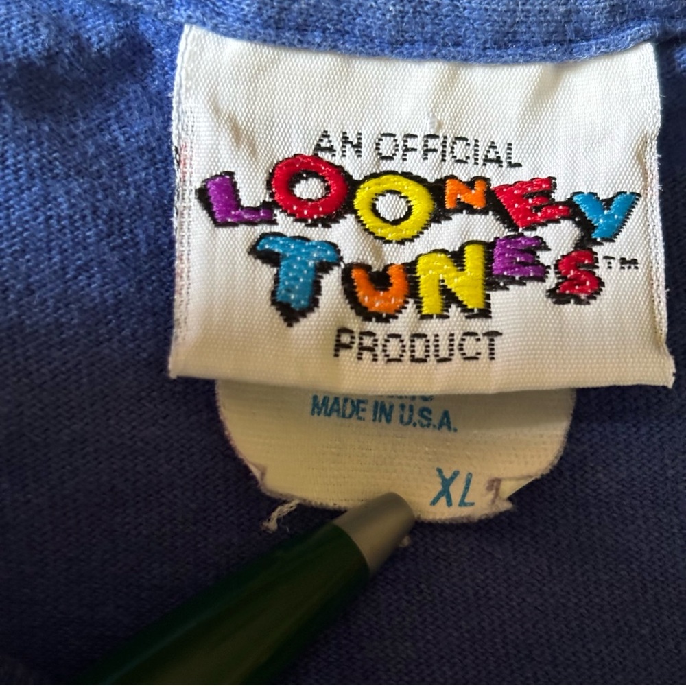 Vtg FREEZE Taz Born To Be Bad 1996 (98) Mega Print T Shirt 90s Looney Tubes XL - Picture 4 of 7